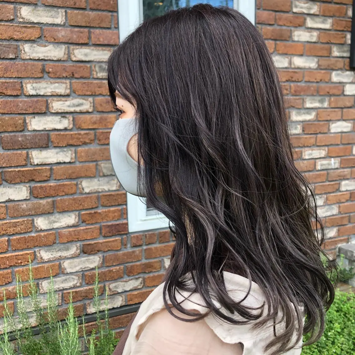 セミロング やました りなのヘアスタイル
