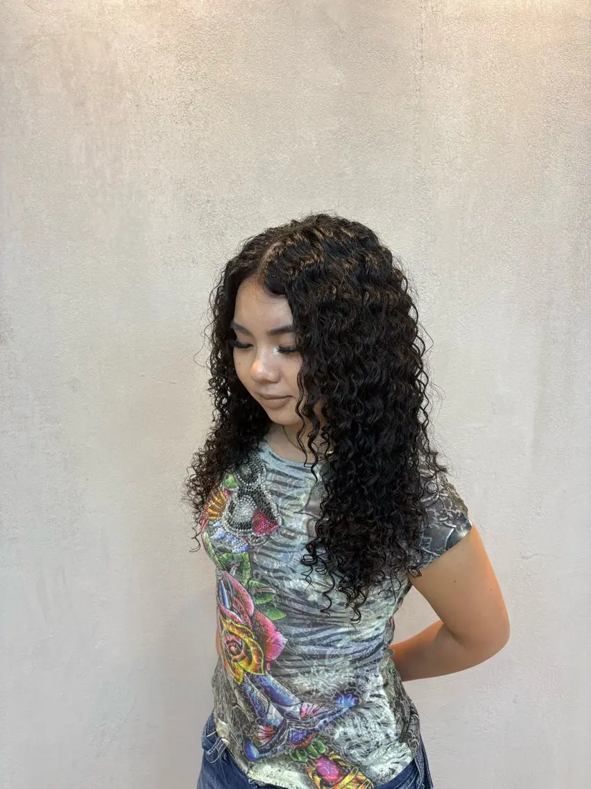 パーマ 縮毛矯正 パーマ 本村 結咲のヘアスタイル
