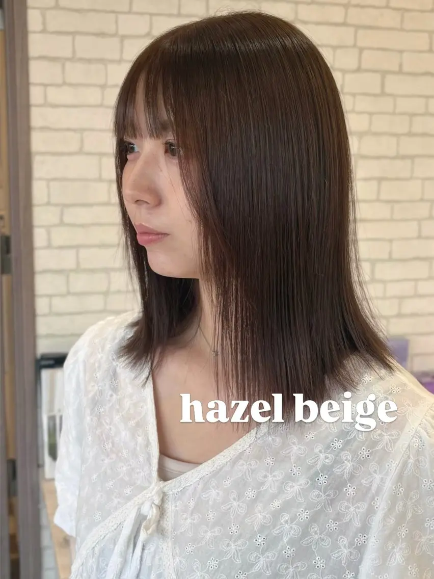 ミディアム ヘアカラー KANA🎀韓国 🇰🇷ハイライトのヘアスタイル