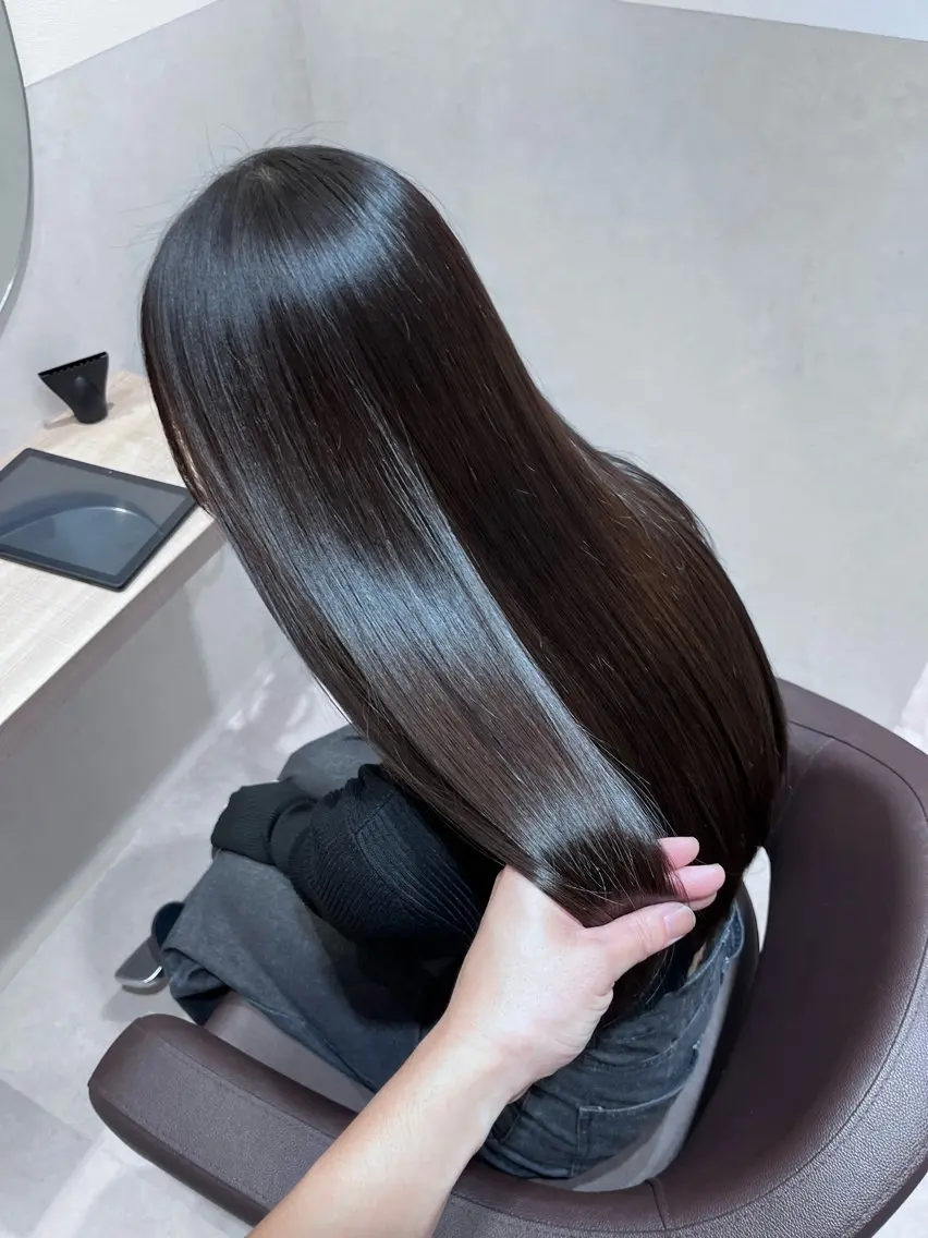 ✂️似合わせカット+ナチュラルストレート+カシミヤトリートメントの写真
