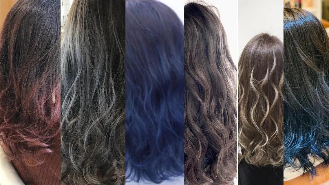 カラー 酸性ストレート 髪質改善のヘアスタイル