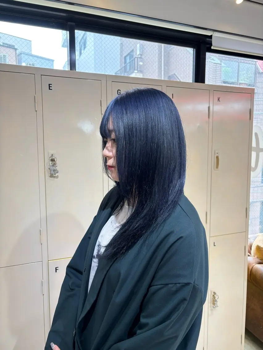 セミロング ヘアカラー トリートメント ヘアセット 🧤高明度ハイトーン 🧤莉音のヘアスタイル