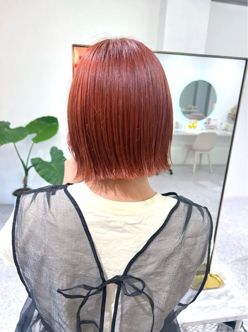 ショート カラー ブリーチ カット ヘアカラー トリートメント cher. naoのヘアスタイル