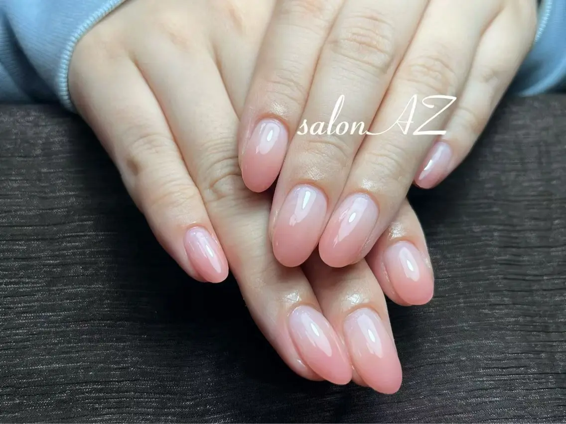 ネイル アートネイル 長さ出し フットネイル フレンチネイル ジェルネイル salon AZのネイルデザイン