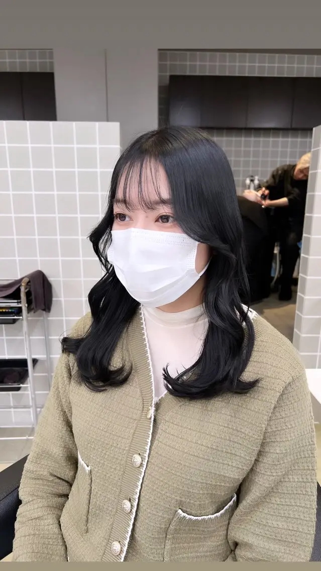 ミディアム カラー パーマ ヘアアレンジ メンズ 上品＆韓国風 🥀海心🥀のヘアスタイル