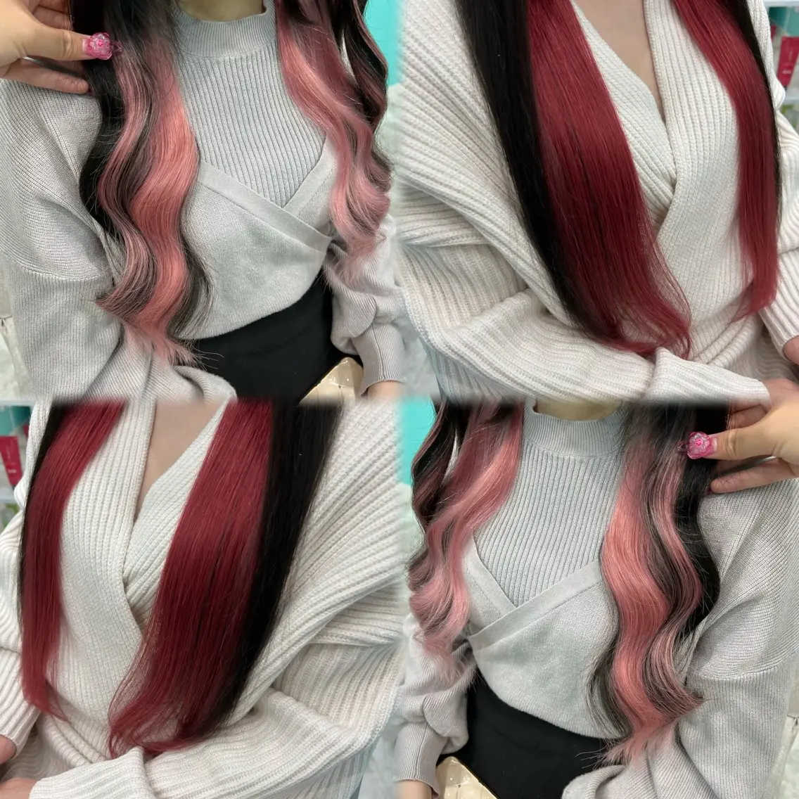 🌈クイーンエクステ２０枚（インナーorハイライト）の写真
