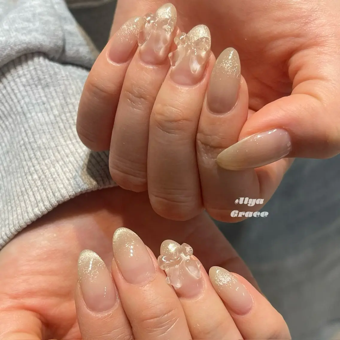 ネイル ハンドネイル alya grace 上野/韓国ネイルのネイルデザイン