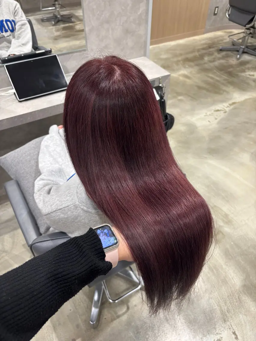 ロング カラー ブリーチ ラベンダーカラー ブリーチなしカラー ピンクカラー ピンクラベンダー より♡ モデル募集中🎀のヘアスタイル