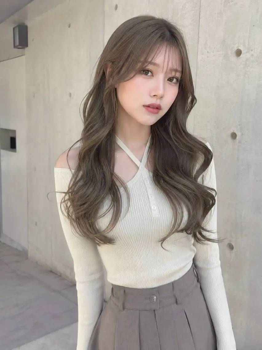 ロング 美髪カラー🦋韓国風 カット🤍/マナミのヘアスタイル