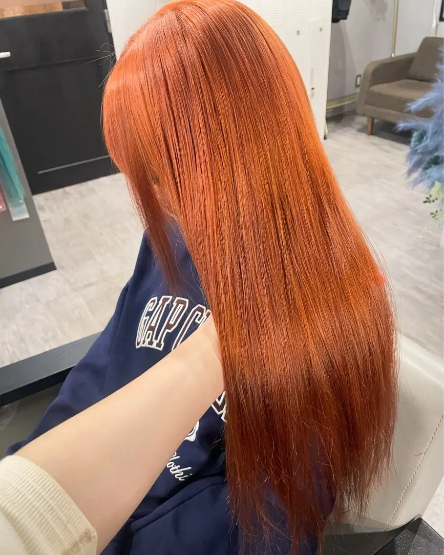 ロング ヘアカラー トリートメント 空きあり💛 miho 大国町のヘアスタイル