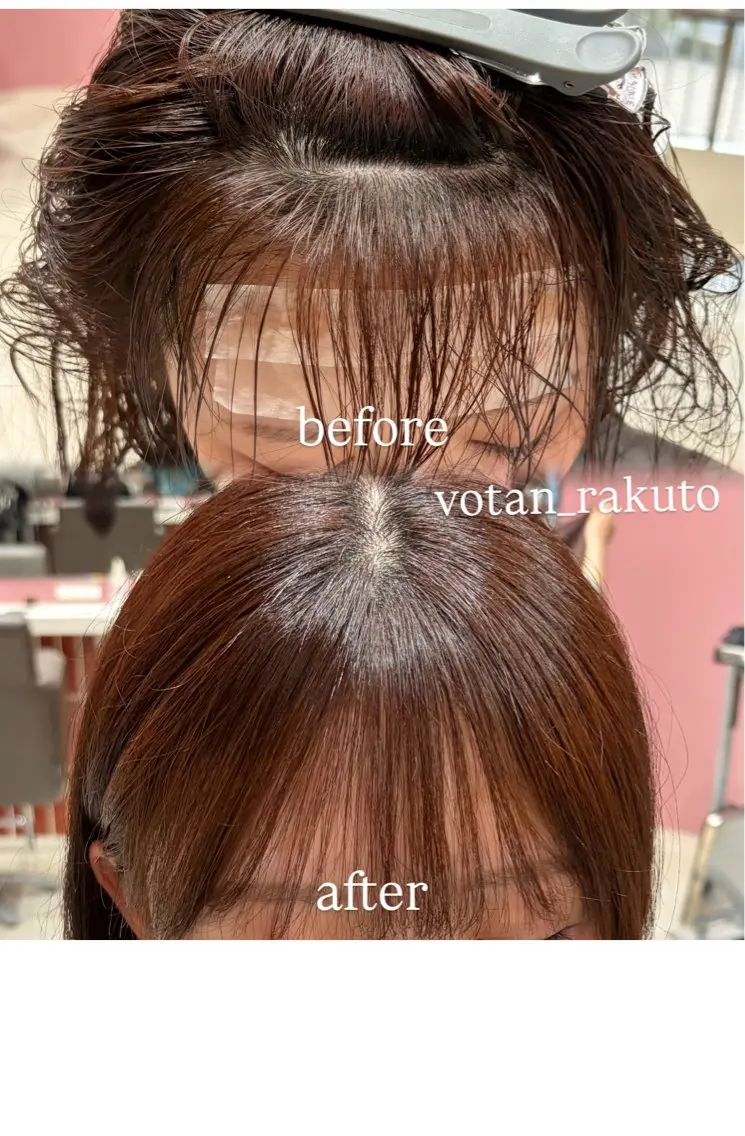 セミロング セミロングパーマ カット パーマ クロスパーマ/前髪 縮毛 木串楽人のヘアスタイル