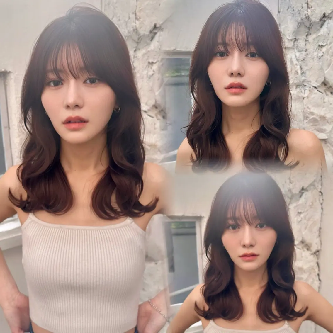 セミロング 韓国風ヘア レイヤーカット カット ヘアカラー トリートメント ヘアセット 銀座副店長/レイヤー /髪質改善/田島のヘアスタイル
