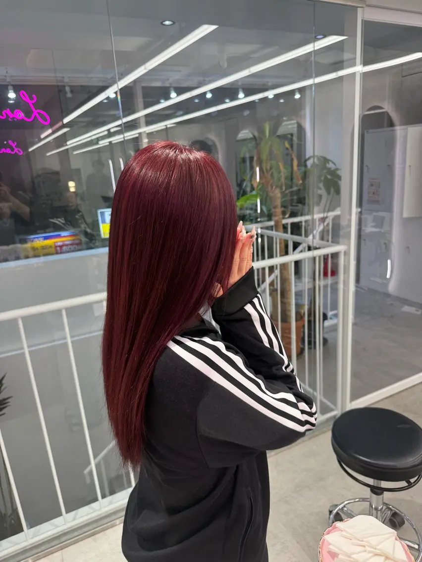 セミロング ヘアカラー トリートメント 中野 光瑠のヘアスタイル