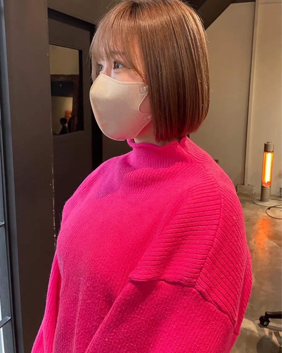 ショート カット ヘアカラー トリートメント ボブ／パーマ指名 No. 1🍃れんとのヘアスタイル