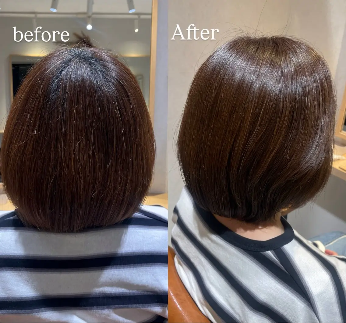 カラー ブラウンカラー ヘアカラー 津田 璃音のヘアスタイル