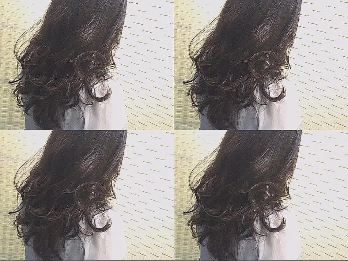 セミロング ロング カラー boutique misakiのヘアスタイル