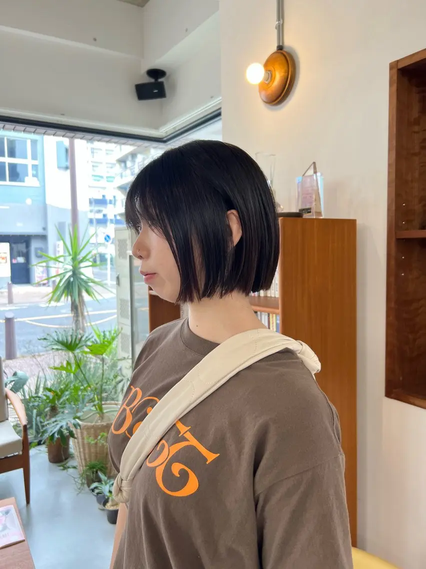 ショート ボブ 石川 実咲のヘアスタイル