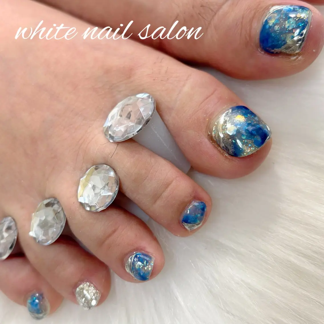 ネイル フットネイル フットネイル white nail salonのネイルデザイン