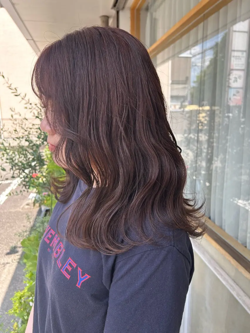 ミディアム カラー アッシュ ピンクカラー merc.🕊大西‎ 香瑚のヘアスタイル