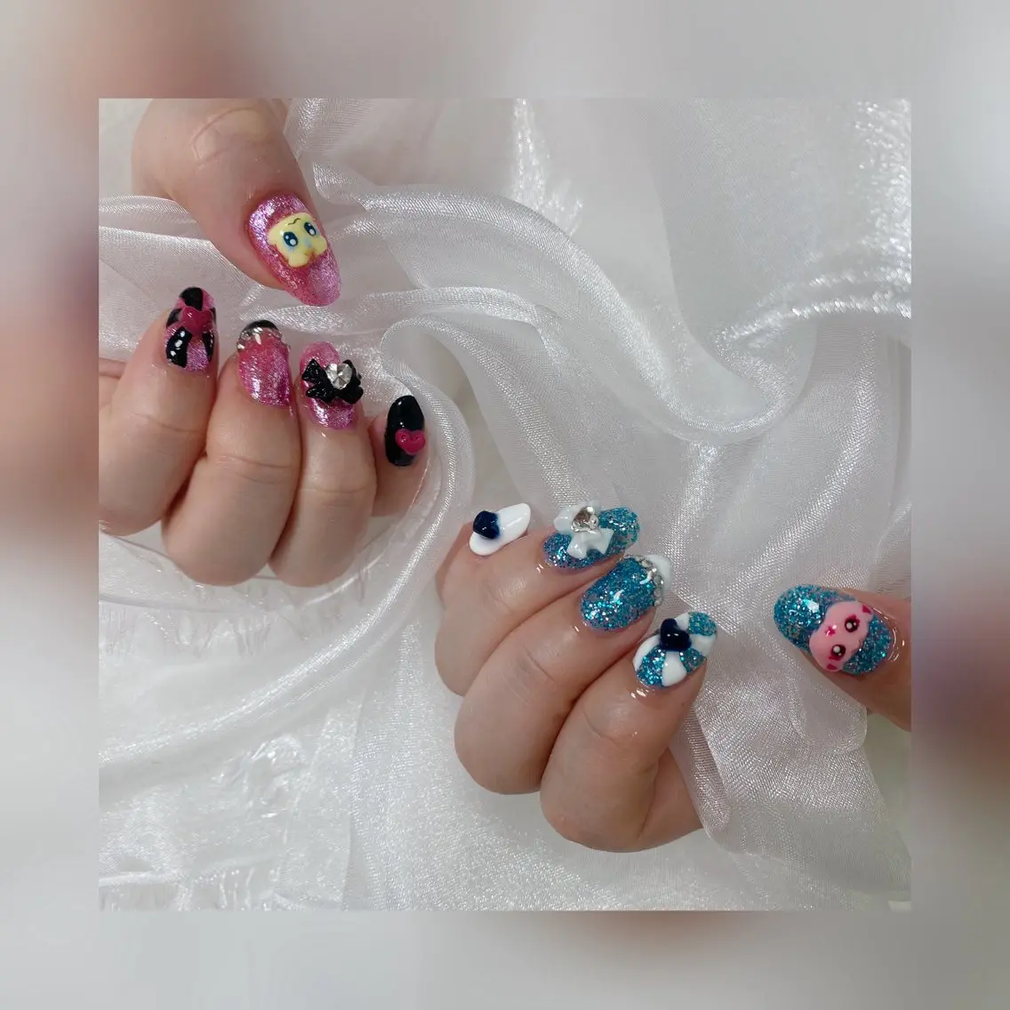 ネイル ハート 持ち込み LittleMimi Nails安土のネイルデザイン