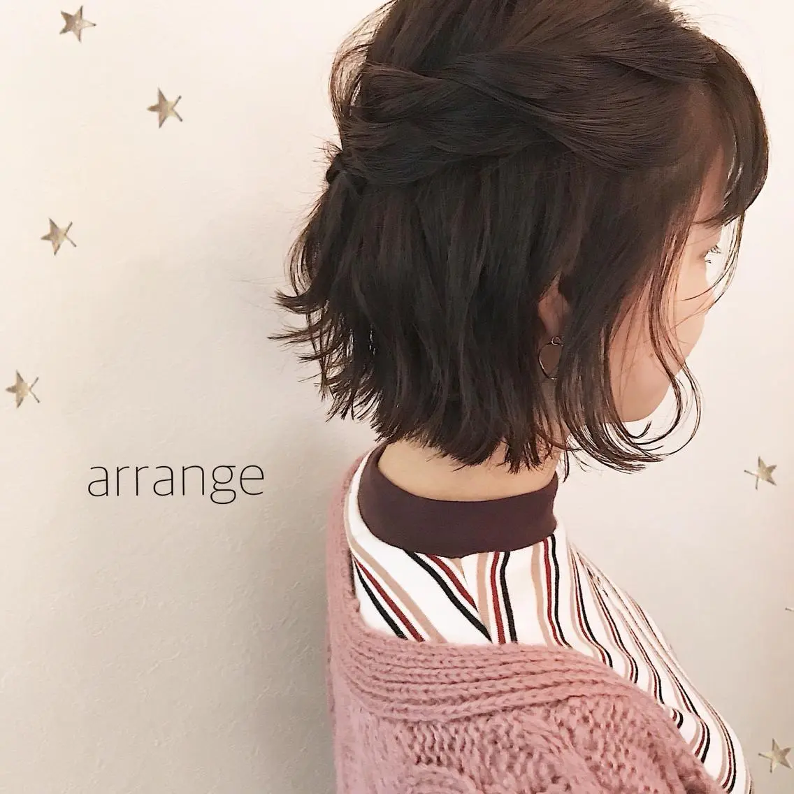 ミディアム ヘアアレンジ 市川 千夏のヘアスタイル