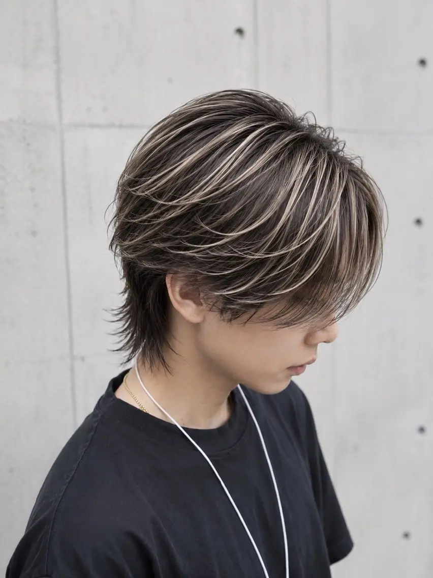 ショート ハイライト カット ヘッドスパ サニーサイド大名 ダブルカラー髪質改善のヘアスタイル