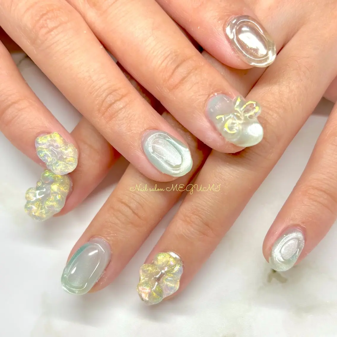 ネイル 持ち込み シンプルネイル Nail salon MEGUMIのネイルデザイン
