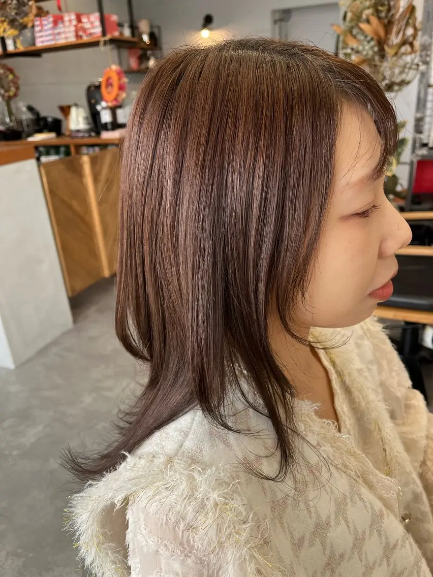 ミディアム カット トリートメント 森 莉子のヘアスタイル