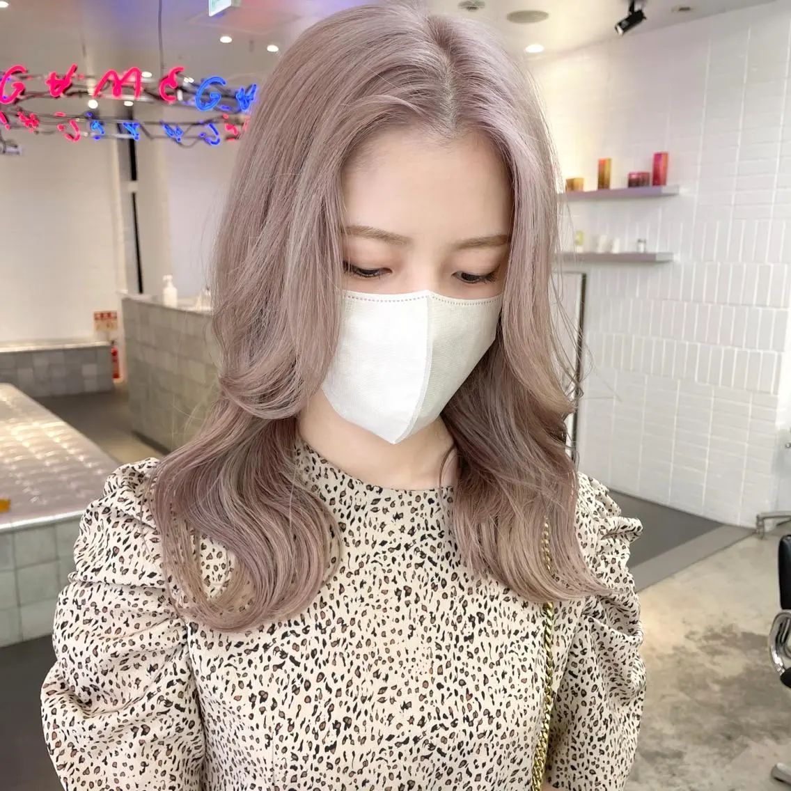 ショート カラー ヘアアレンジ メンズ キッズ ネイル マツエク・マツパ アイブロウ ベージュカラー ホワイトベージュ ホワイト ヘアカラー トリートメント ボブ×柔らかいカラー 🌷misaki𓍼のヘアスタイル
