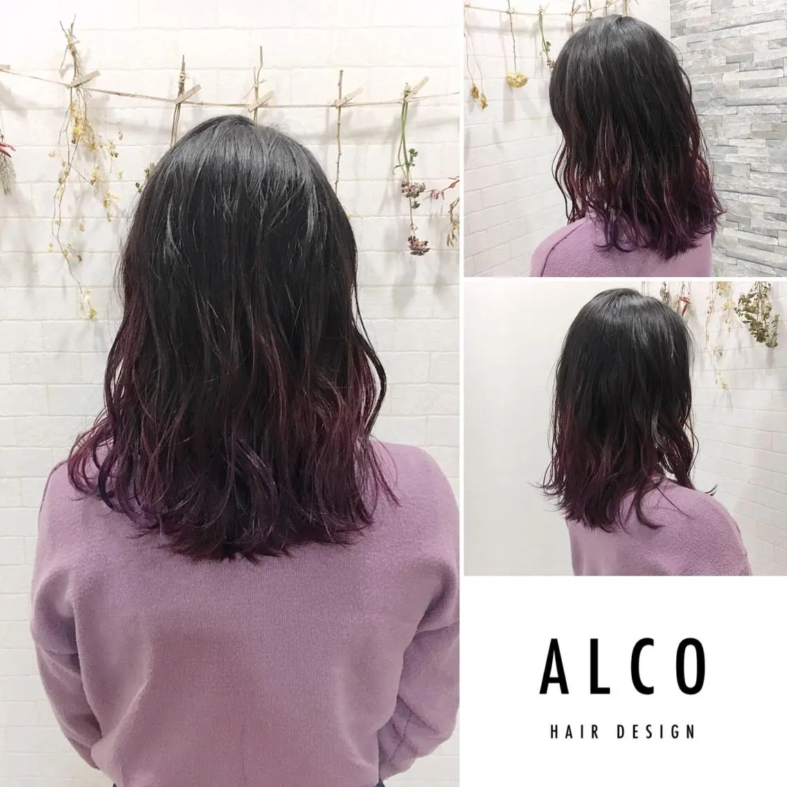 ミディアム カラー ワタイショウタ 髪質改善✨眉毛サロンのヘアスタイル