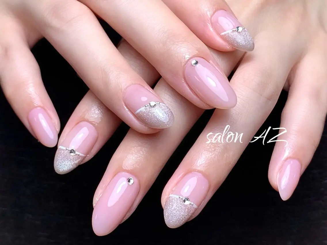 ネイル 持ち込み オフィスネイル スカルプネイル ハンドネイル salon AZ NANAのネイルデザイン