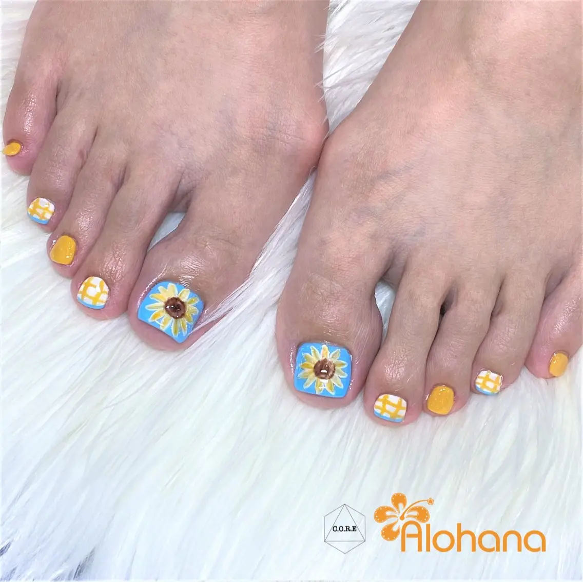 ネイル フットネイル Alohana Minaのネイルデザイン