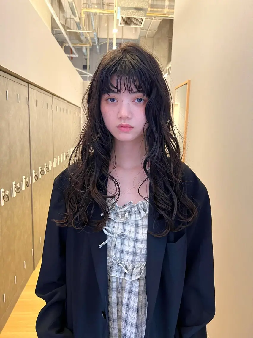 セミロング セミロングパーマ ボブ/パーマ 村中　仁人のヘアスタイル