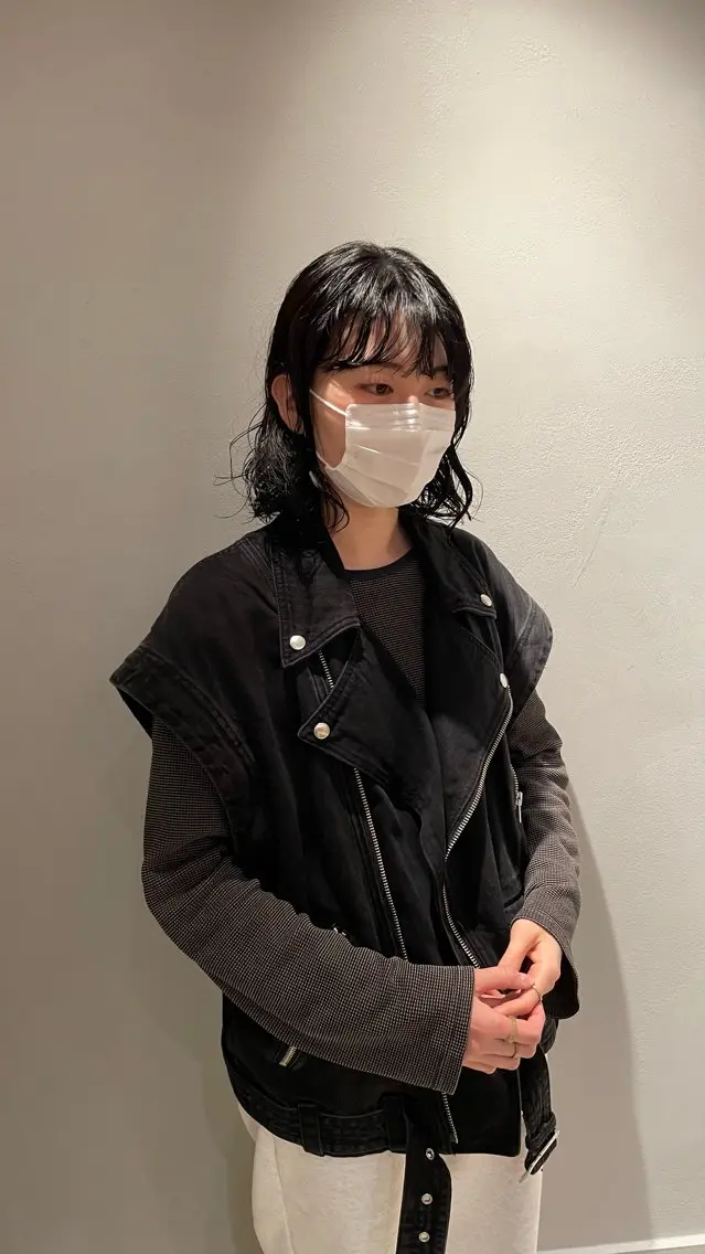 ミディアム パーマ 伸ばしかけ 原宿/ケパーマ 🧺ユウマのヘアスタイル