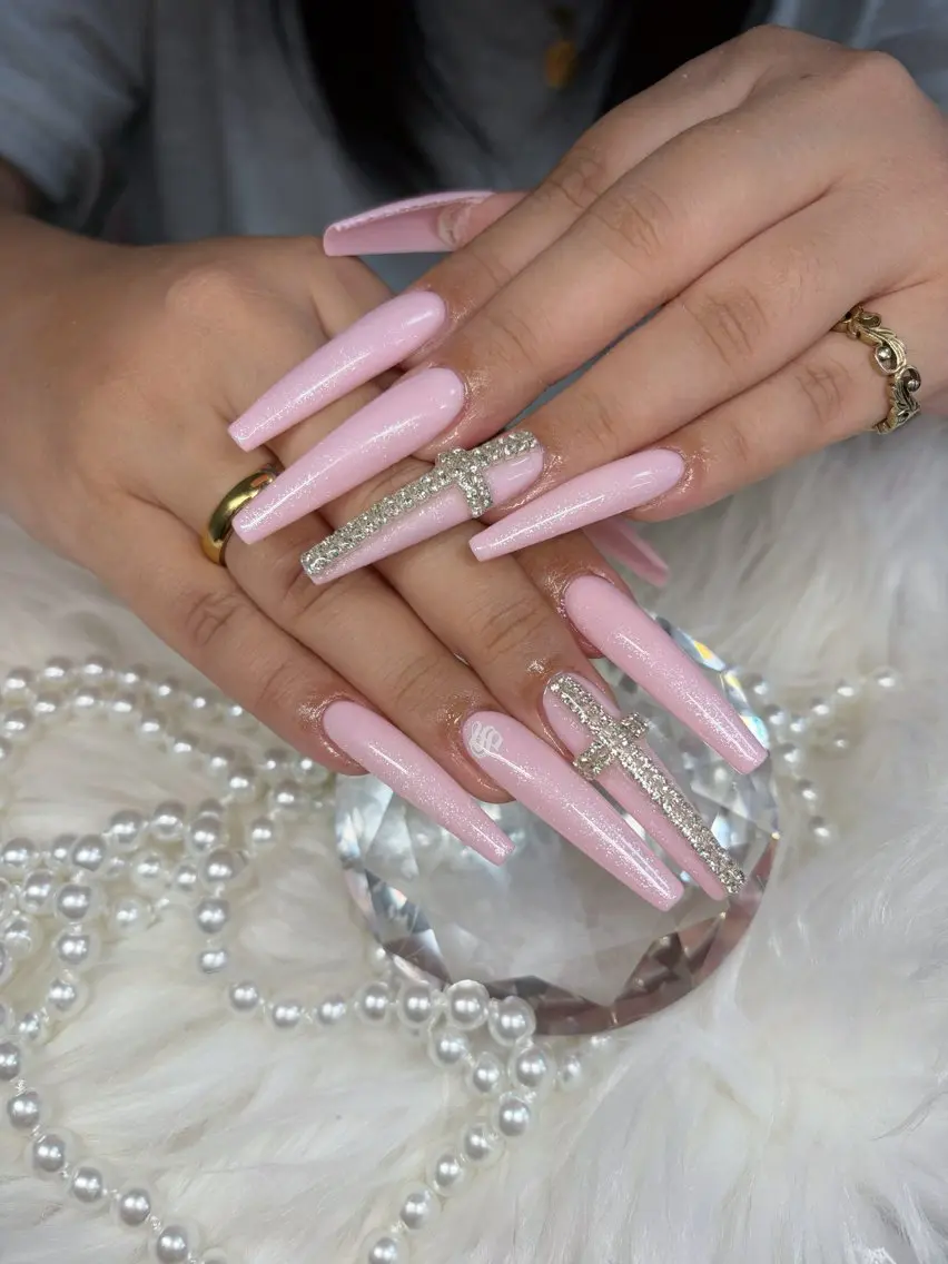 ネイル アートネイル オーロラネイル チークネイル 長さ出し フットネイル Chan nailsのネイルデザイン