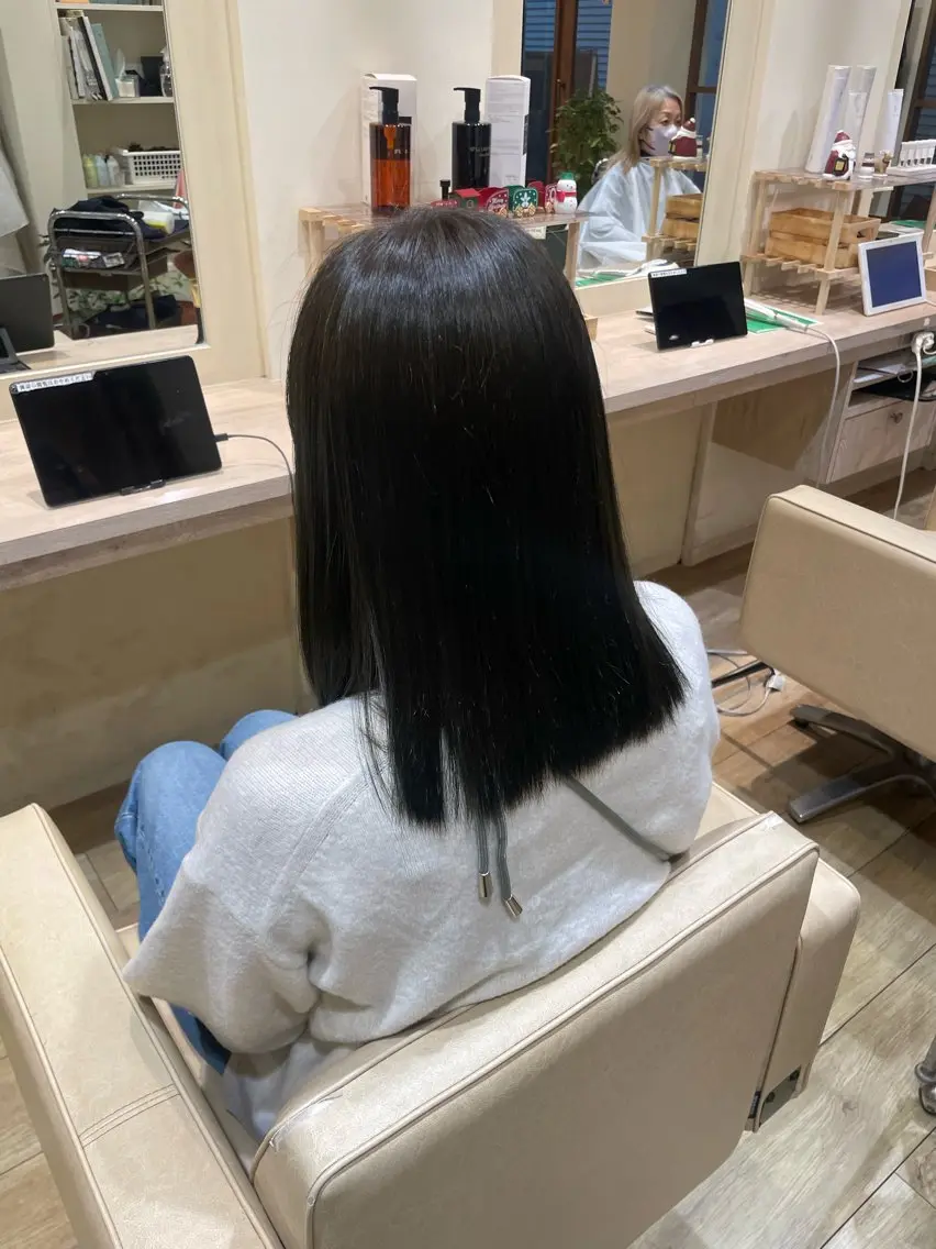 ロング カラー オリーブカラー 髪質改善/Bloss om🌷高橋沙衣のヘアスタイル
