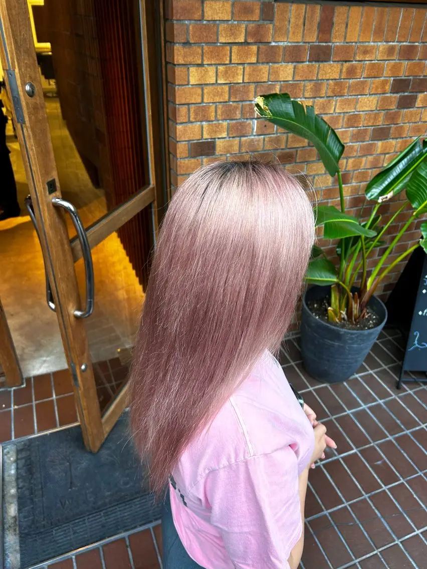 ロング カラー ピンクカラー ✂ショート・ボブ専門 顔型診断✂岩崎祥之のヘアスタイル