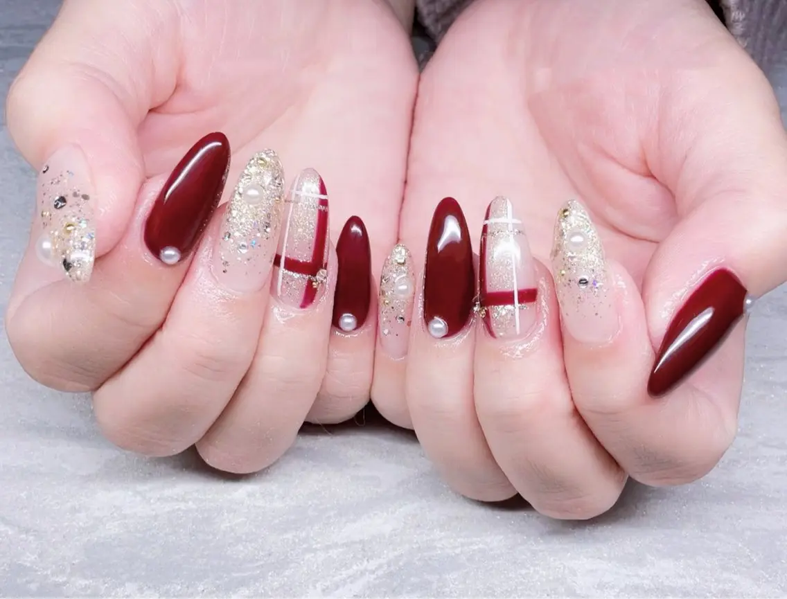 ネイル チークネイル フレンチネイル ジェルネイル マグネットネイル 持ち込み ハンドネイル ╹◡╹MimoEye lash🌻Nailのマツエク・マツパデザイン
