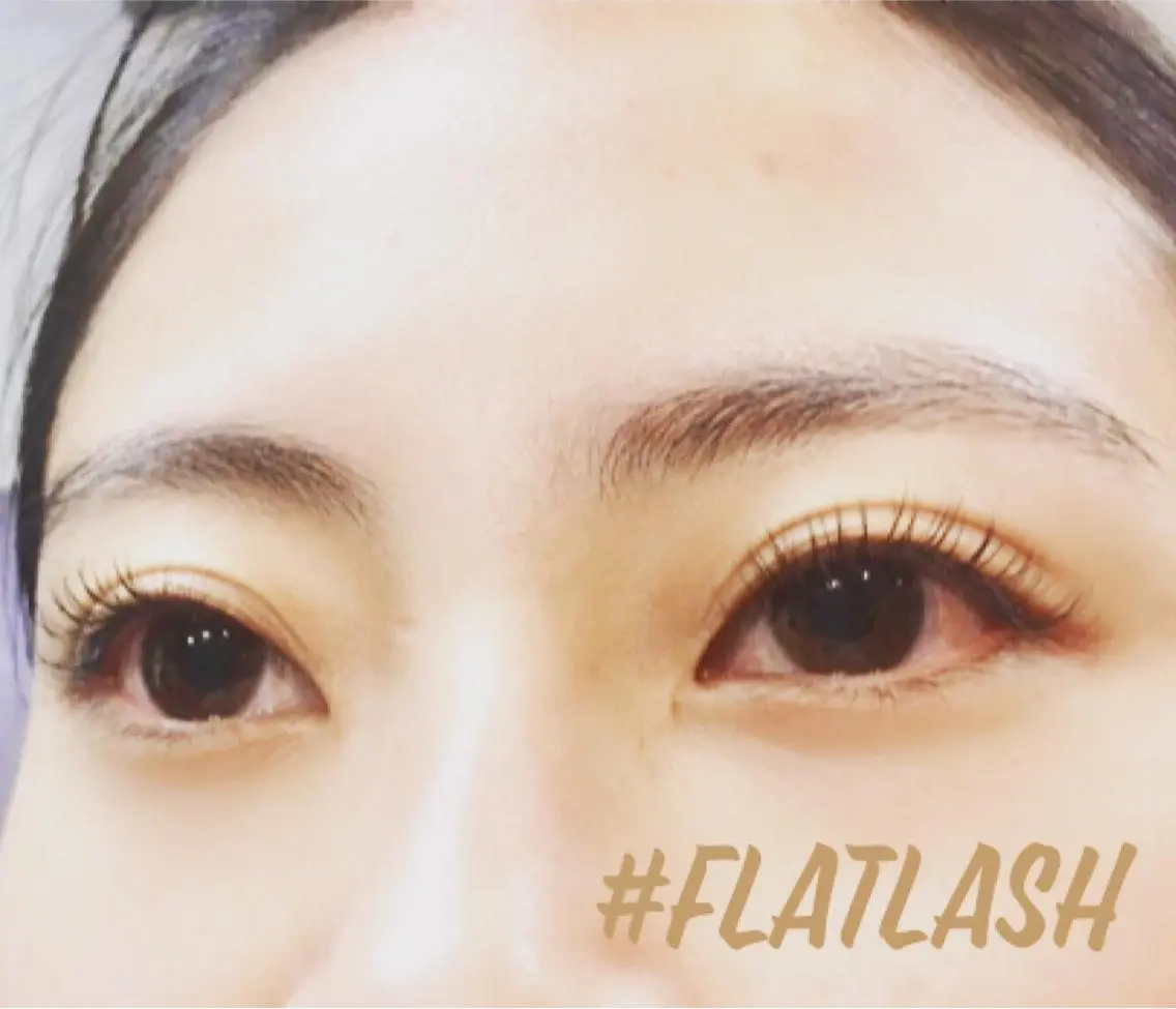 ブラウンマツエク80本(フラットラッシュ )オフなしの写真