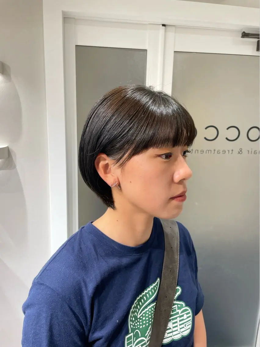 ショート ショートヘア 🩰ニシムラヒカリ 半個室salon♡*のヘアスタイル