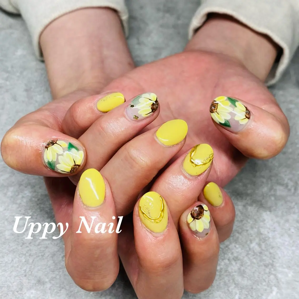ネイル フラワーネイル ハンドネイル Uppy Nail ukyoのネイルデザイン