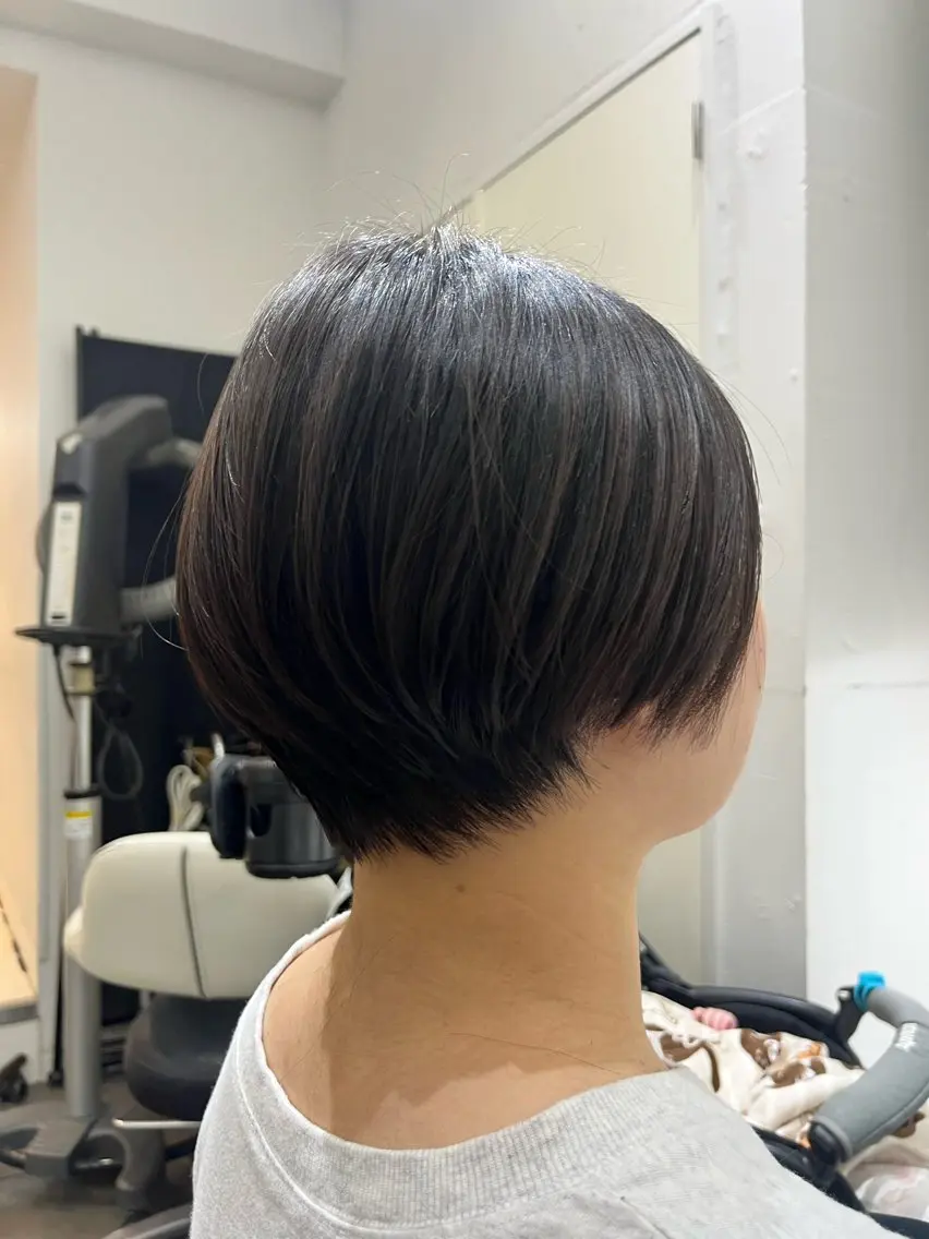 ショート カラー 透明感カラー ショート・ツムギのヘアスタイル