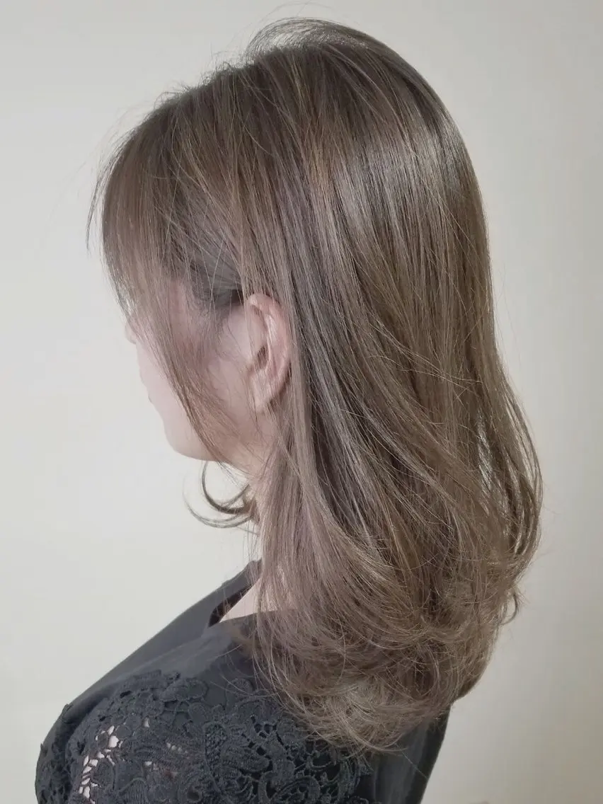 ミディアム カラー 熊本市東区 /Ririkaのヘアスタイル