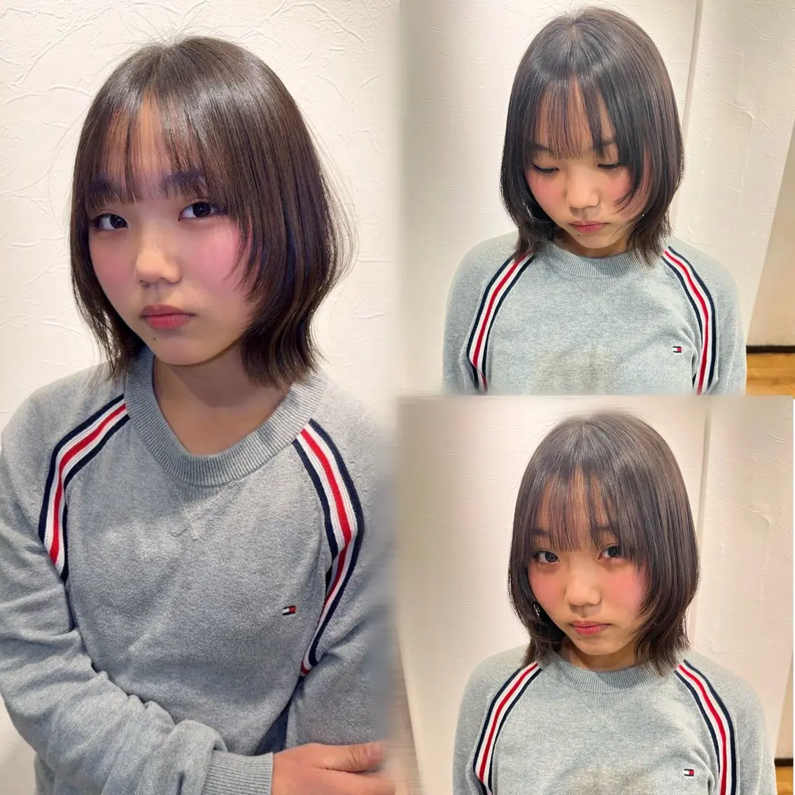 ミディアム 顔周りカット レイヤーカット🎀 ナンプウ 山村優佳のヘアスタイル