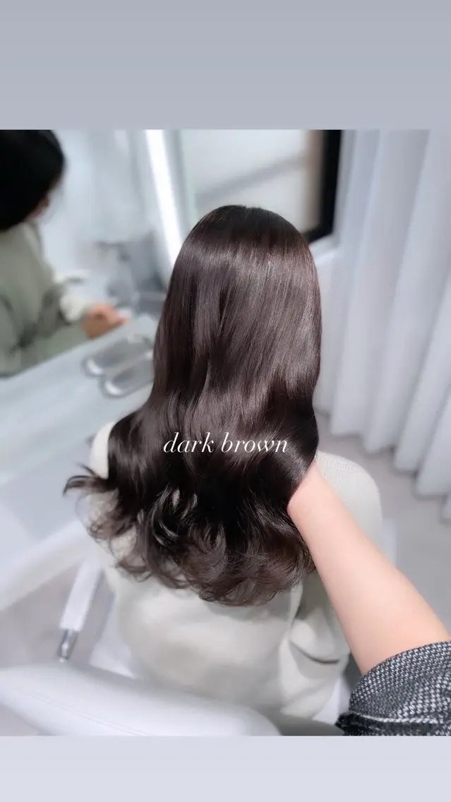 セミロング 透明感巻ける縮毛矯正 可愛いStyle杏琉のヘアスタイル