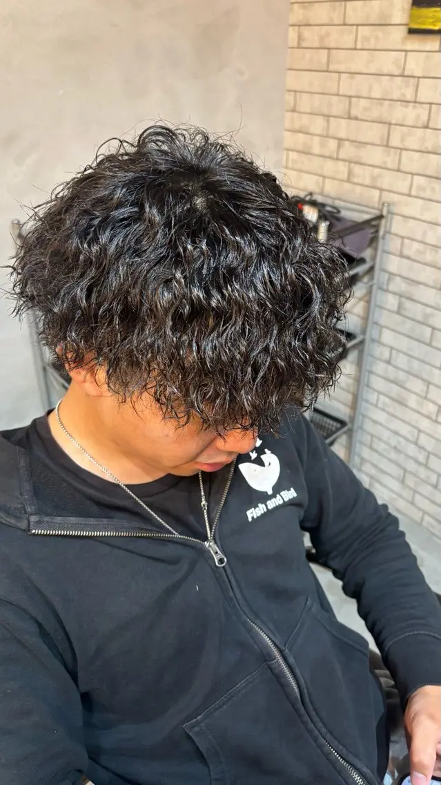 パーマ メンズ カット パーマ ツイスパ特化 TOSHIYAのヘアスタイル