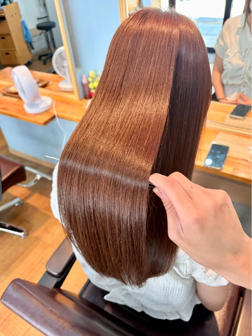 ロング カラー ヘアカラー トリートメント 髙木 優人のヘアスタイル
