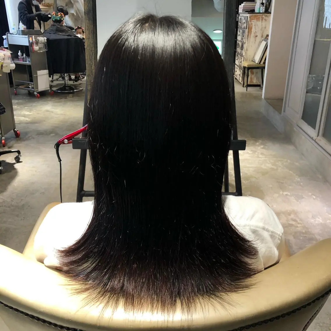 ミディアム ミディアムパーマ 植田 彩加のヘアスタイル