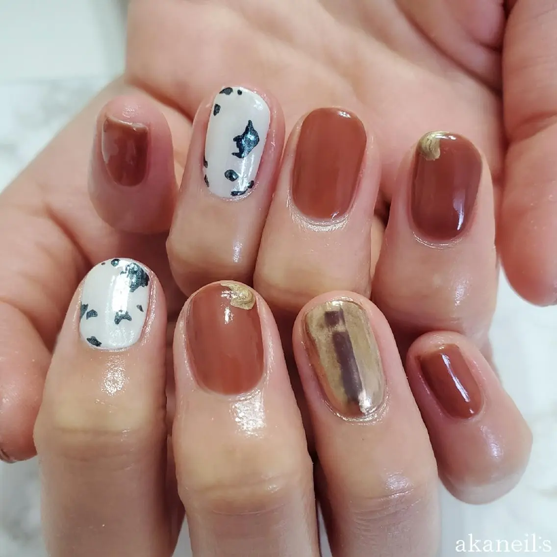 ネイル オーロラネイル 持ち込み 【akaneils】 アカネのネイルデザイン