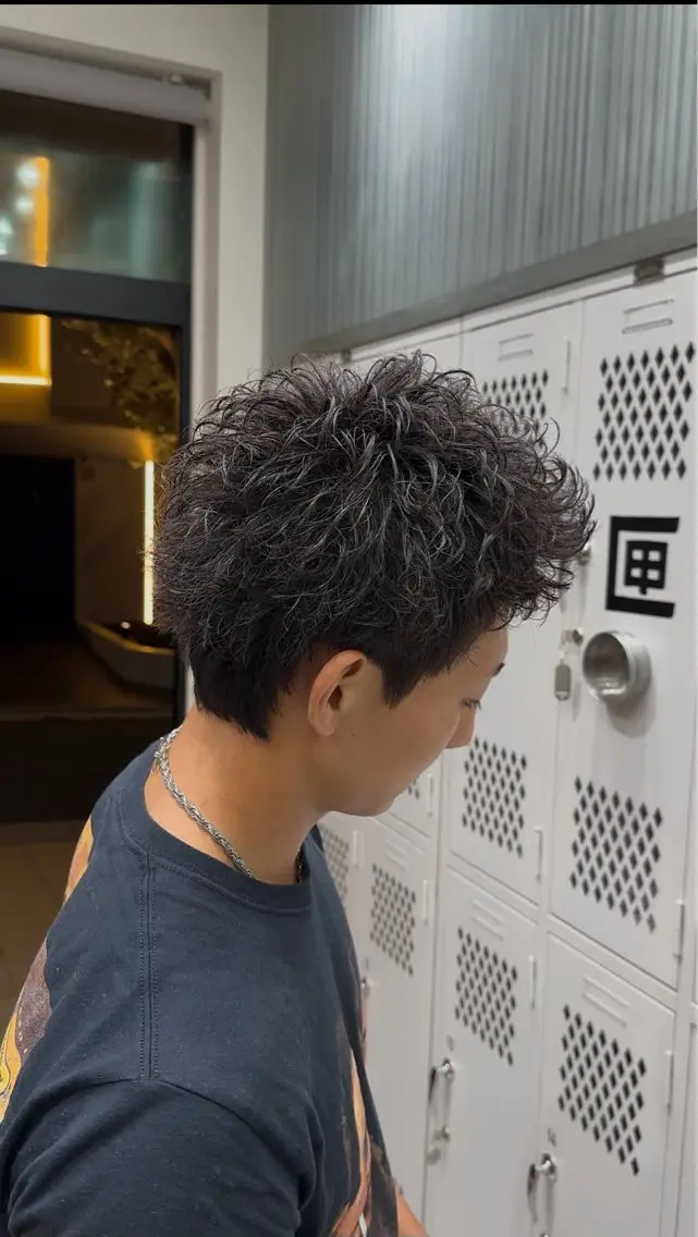 ショート パーマ メンズ カット パーマ 【fifth】 武井音和のヘアスタイル